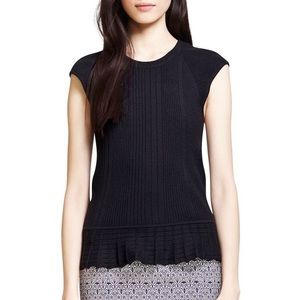 TORY BURCH margaret cashmere silk knit top